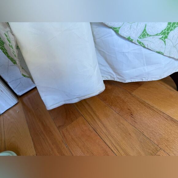 Vintage 1970s Floral Maxi Dress Ruffle Collar Off Shoulder Dress - Picture 4 of 15